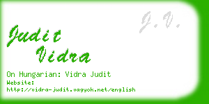 judit vidra business card
